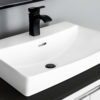 St.Clair Semi-Recessed Vessel Sink Single Hole Faucet Drilling