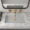 Melrose Rectangular Undermount Sink 14-041A-W Room Scene